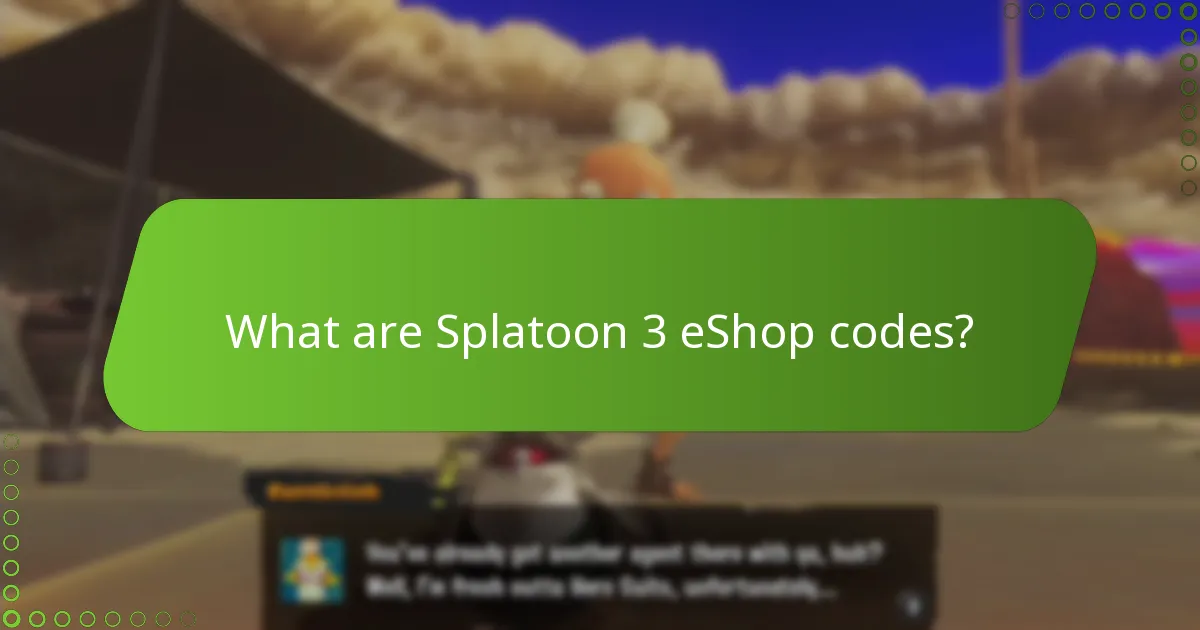 How do I redeem Splatoon 3 eShop codes?