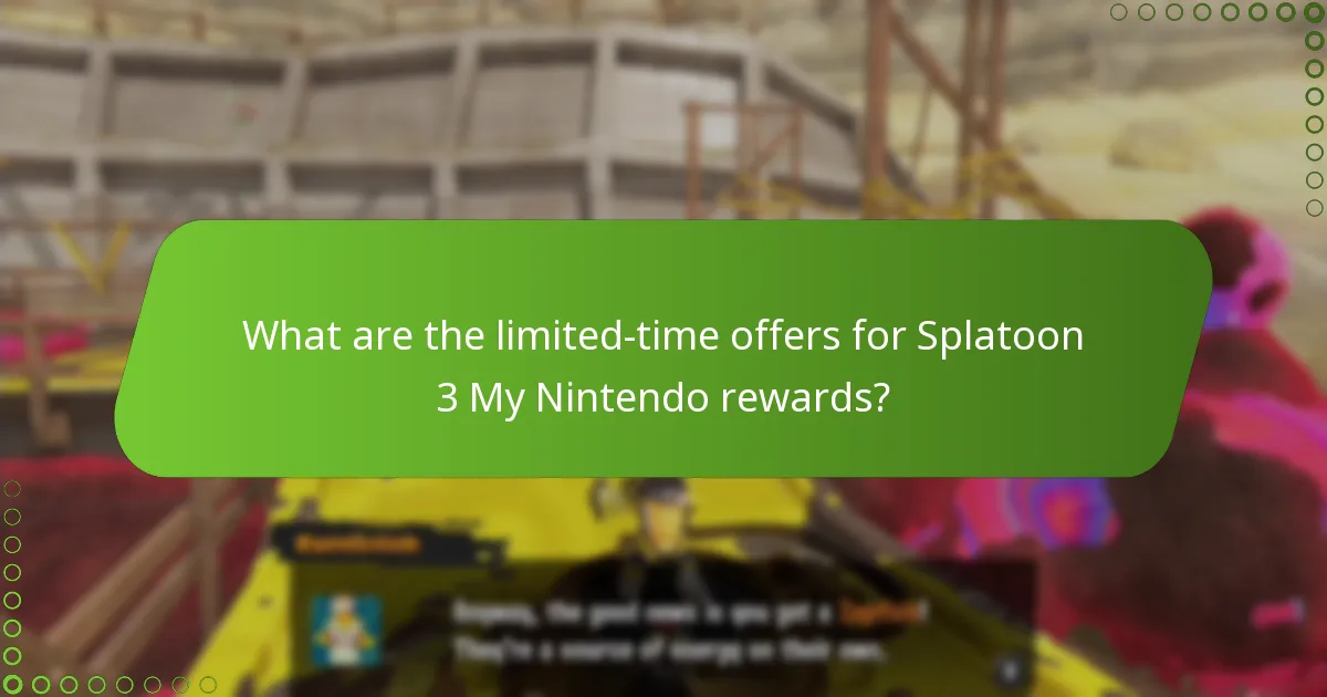 How do Splatoon 3 My Nintendo rewards compare to previous rewards?