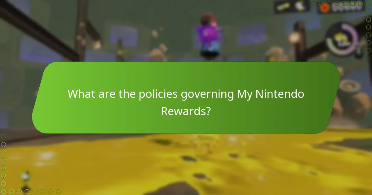 What are the policies governing My Nintendo Rewards?