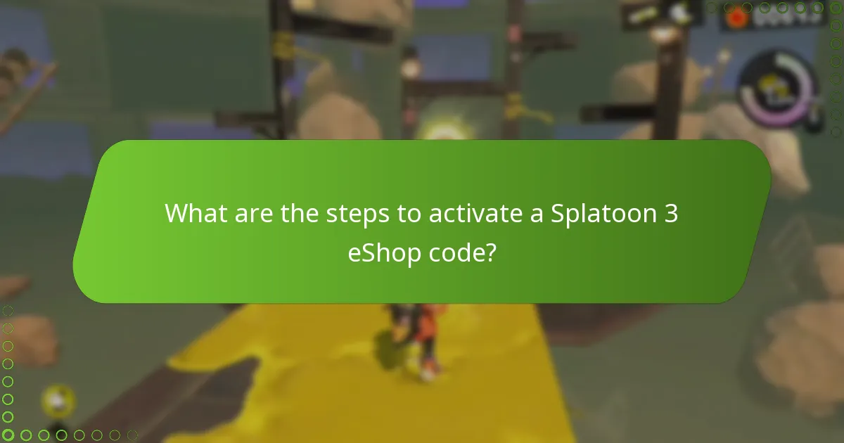 What troubleshooting steps can I take if my Splatoon 3 eShop code doesn’t work?