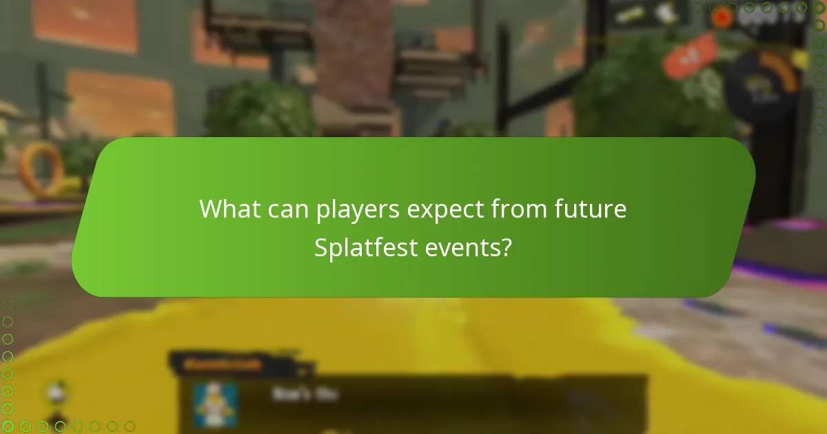 What can players expect from future Splatfest events?
